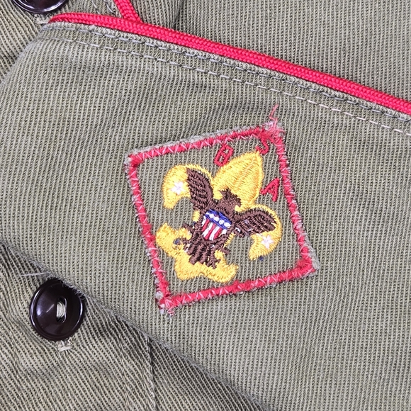 Vintage 1950's Boy‎ Scouts Of America Sanforized Uniform Green Shirt Pants Hat - Picture 2 of 15